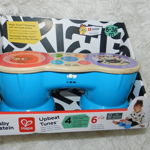 Baby Einstein Upbeat Tunes Magic Touch Wooden Drum Musical Toy🆕Ships Fast💨⚡🚚 - Picture 7 of 14